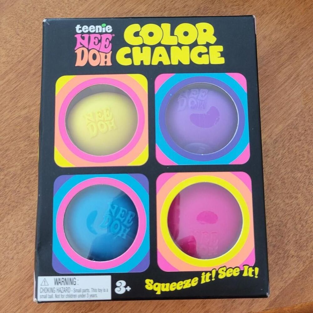NIB Needoh Teenie Color Change -set of 4